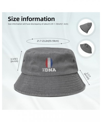 Yugoslavia It's in My DNA Bucket Hat for Men Women Outdoor Washed Cotton Sun Hats Travel Beach Hat Gray $13.87 Bucket Hats