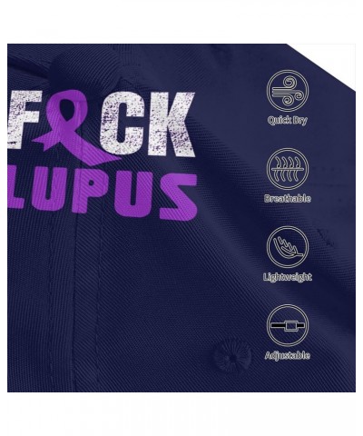 Fuck Lupus Purple Ribbon Cap Tucker Hat Adjustable Sports Baseball Caps4 $17.90 Baseball Caps