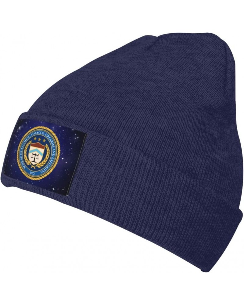 Us Bureau of Alcohol Tobacco and Firearms ATF Warm Knit Hat Cap Fashion for Men Women Navy Blue $9.90 Skullies & Beanies