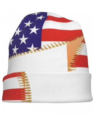 American Flag and Ireland Flag Beanie,Soft Warm Skull Cap Stretchy Knit Hat for Men and Women Black $12.81 Skullies & Beanies