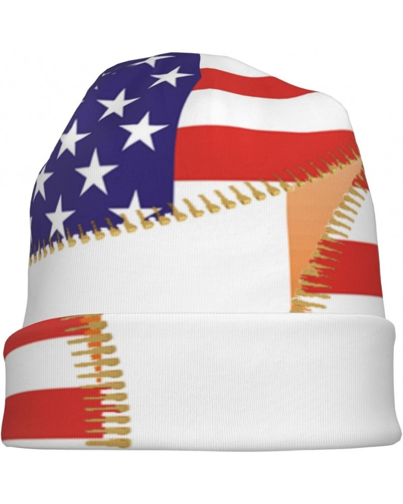 American Flag and Ireland Flag Beanie,Soft Warm Skull Cap Stretchy Knit Hat for Men and Women Black $12.81 Skullies & Beanies