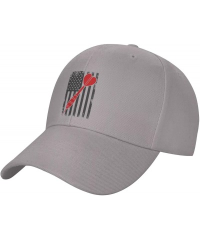 Darts American Flag Baseball Caps for Men Women Hat Adjustable Cap Trucker Hats Dad Cap Gray $12.79 Baseball Caps