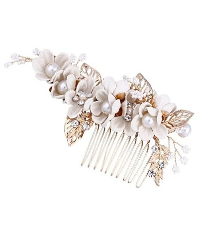 bride bridal side comb hair girls hair accessories white Mori Department hair clips for braids hair comb headgear Korean wedd...