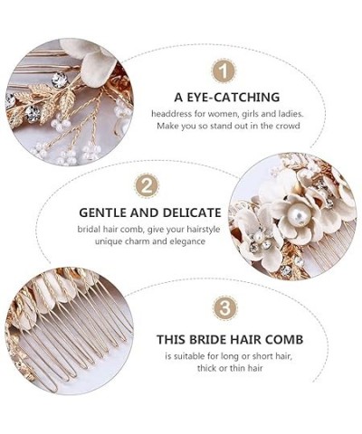 bride bridal side comb hair girls hair accessories white Mori Department hair clips for braids hair comb headgear Korean wedd...