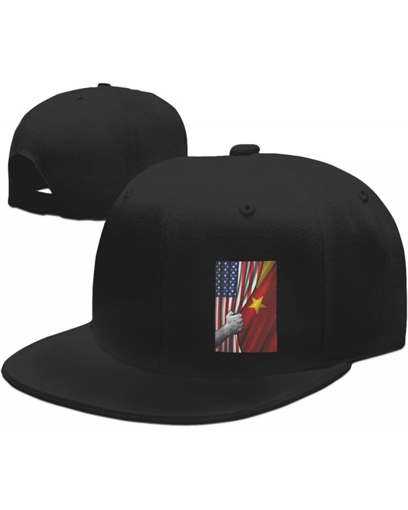 Snapback Hats for Men Women Adjustable Flat Brim Baseball Cap Flat Bill Hip Hop Hat Trucker Hat American Flag and Tigray Flag...