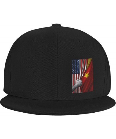 Snapback Hats for Men Women Adjustable Flat Brim Baseball Cap Flat Bill Hip Hop Hat Trucker Hat American Flag and Tigray Flag...