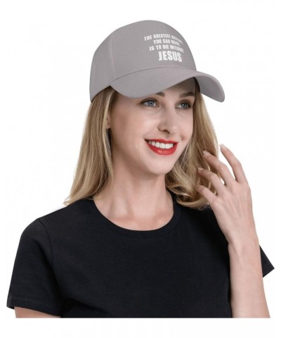 Women's and Men's Baseball Hat The Greatest Mistake You Can Make is to Die Without Jesus Dad Hat Adjustable Gray $10.27 Baseb...