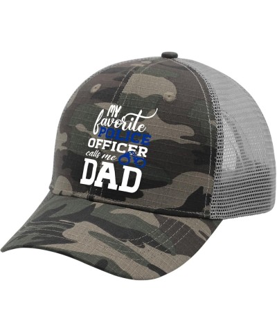 My Favorite Police Officer Calls Me Dad Policeman Golf Hat Women's Hat AllBlack Womens Baseball Hat Gifts for Allblack $11.33...