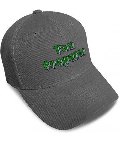 Custom Baseball Cap Tax Preparer Accountant Acrylic Bookkeeper Dad Hats for Men and Women Dark Grey Design Only $11.34 Baseba...