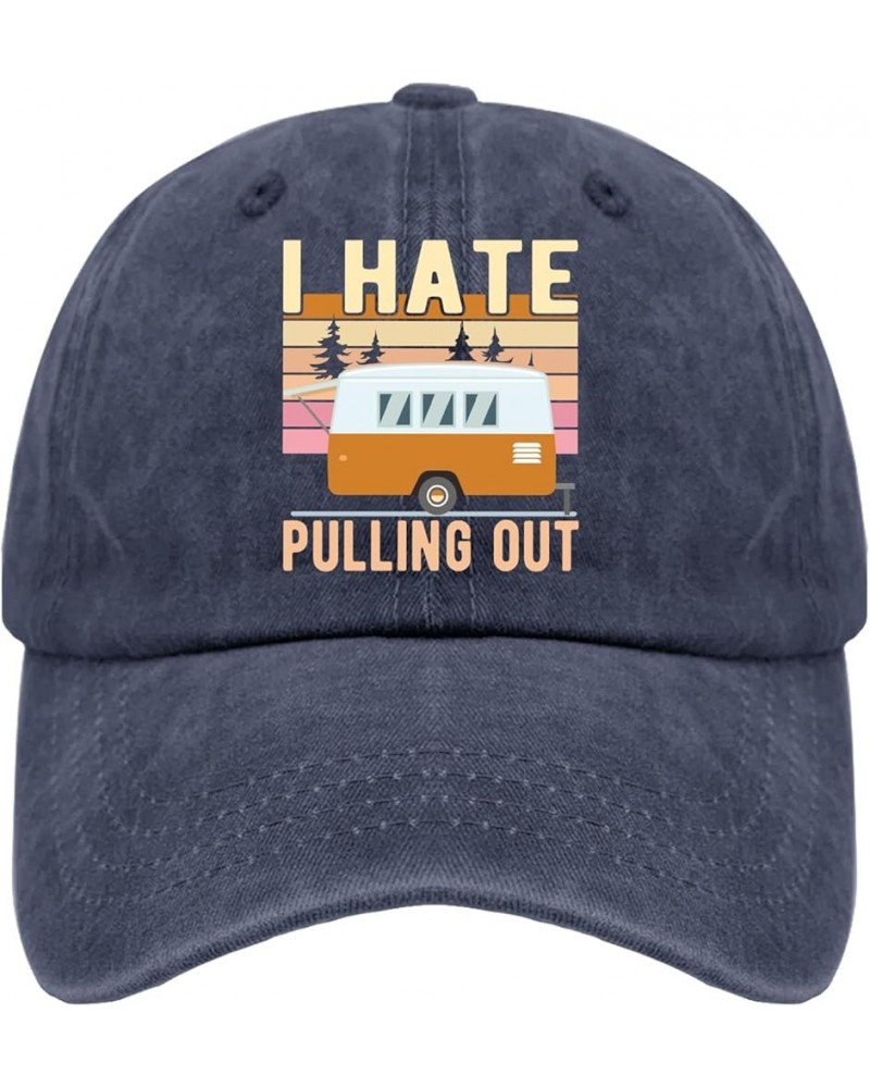 I Hate Pulling Out Sun Hat Women's Hat Pigment Khaki Fishing Hat Gifts for Mom Cycling Hats Navy Blue $9.65 Sun Hats