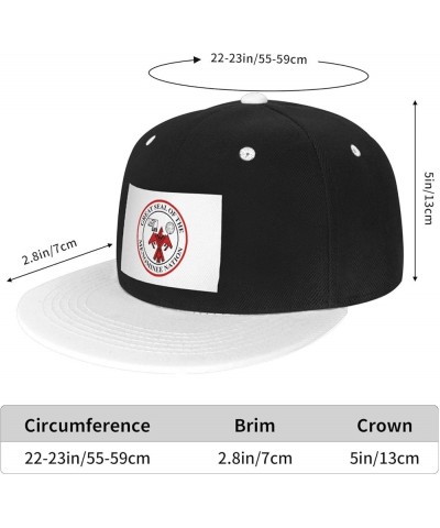 Flag of The Menominee Nation Baseball Cap for Men Women Snapback Hat Adjustable Flat Bill Hats White $14.58 Baseball Caps