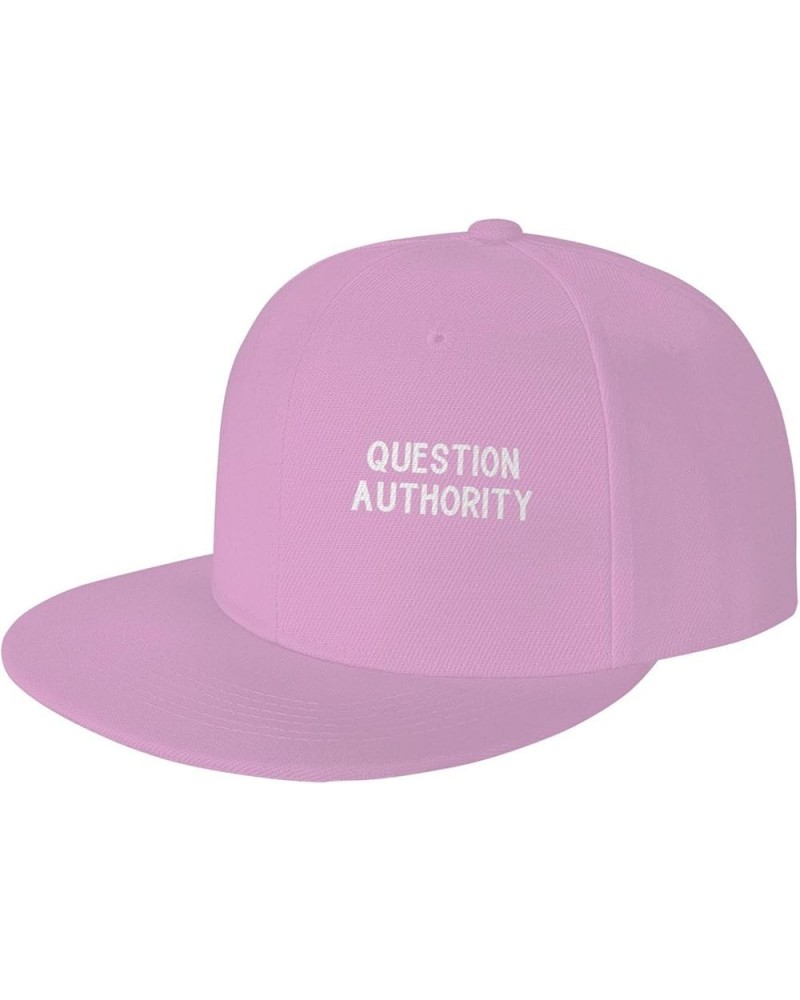 Men Women Baseball Hats Question Authority Vintage Dad Hat Adjustable Casquette Cap,Black Pink $9.34 Baseball Caps