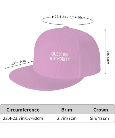 Men Women Baseball Hats Question Authority Vintage Dad Hat Adjustable Casquette Cap,Black Pink $9.34 Baseball Caps