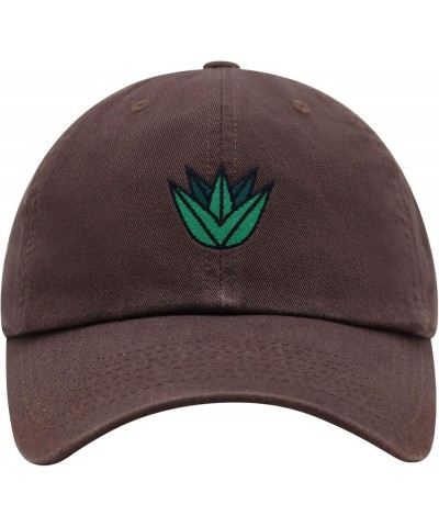 Agave Plant Premium Dad Hat Embroidered Baseball Cap Tequila Brown $12.49 Baseball Caps