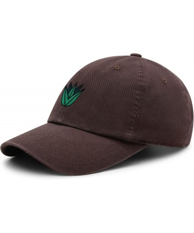 Agave Plant Premium Dad Hat Embroidered Baseball Cap Tequila Brown $12.49 Baseball Caps