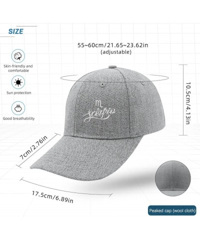 Horoscope Scorpio Baseball Hats Retro Golf Hats for Teen Embroidery Gift for Friends Coo Hats for Outdoor Pale $16.16 Basebal...