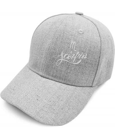 Horoscope Scorpio Baseball Hats Retro Golf Hats for Teen Embroidery Gift for Friends Coo Hats for Outdoor Pale $16.16 Basebal...