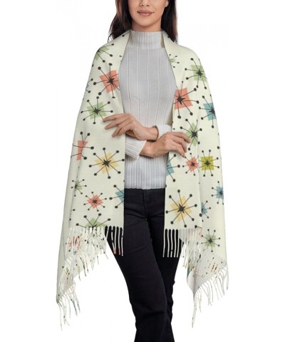 Women'S Fashion Scarves Long Shawl Winter Thick Warm Knit Abstract Art Print Scarf Absctract Geometric Pattern Space $15.09 S...