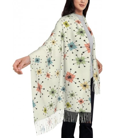 Women'S Fashion Scarves Long Shawl Winter Thick Warm Knit Abstract Art Print Scarf Absctract Geometric Pattern Space $15.09 S...