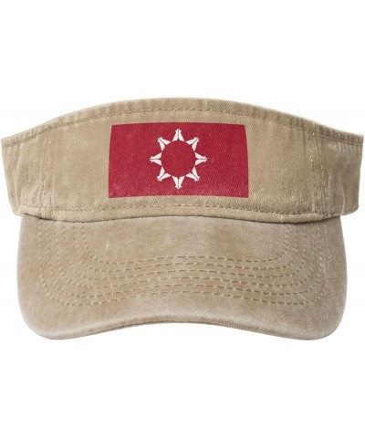 Pine Ridge Flag Sun Visor Hats for Women Men Sun Hat Vintage Golf Hat Adjustable Baseball Cap Natural $9.90 Visors