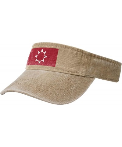 Pine Ridge Flag Sun Visor Hats for Women Men Sun Hat Vintage Golf Hat Adjustable Baseball Cap Natural $9.90 Visors