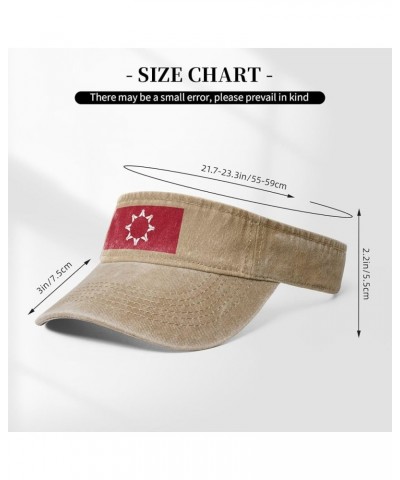 Pine Ridge Flag Sun Visor Hats for Women Men Sun Hat Vintage Golf Hat Adjustable Baseball Cap Natural $9.90 Visors