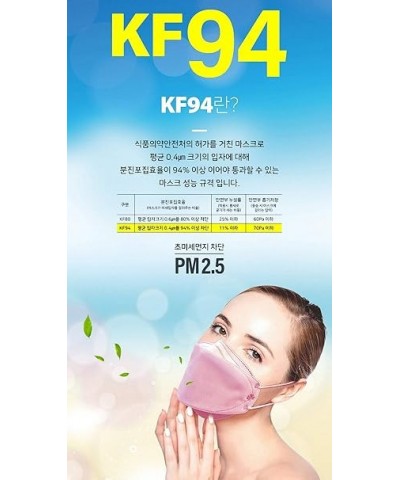 [30 Pack]Kf94 Masks [Individually Packaged] Unisex, 4-Layer Mask, Tri-Folding Style for Adult and Older (30Pcs, Pink) Pink 30...