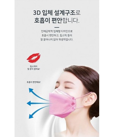 [30 Pack]Kf94 Masks [Individually Packaged] Unisex, 4-Layer Mask, Tri-Folding Style for Adult and Older (30Pcs, Pink) Pink 30...