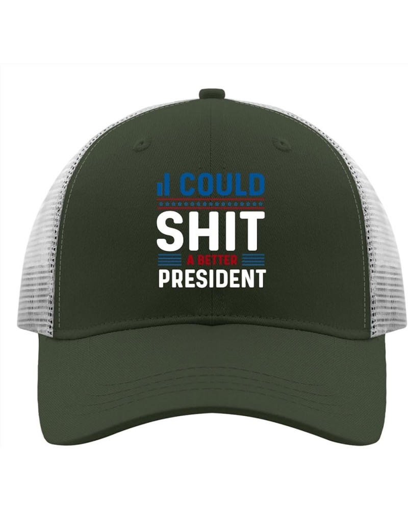 Vintage Hats for Men Midterm Elections Cool Cap for Womens Outdoor Hat Trendy Trucker Cap Women Army Green $8.54 Visors