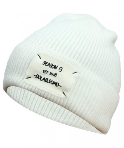 Slouchy Winter Beanie Knit Hat for Men & Women Oversized Long Slouch Beanie Cap Warm & Soft Cold Weather White $8.56 Skullies...