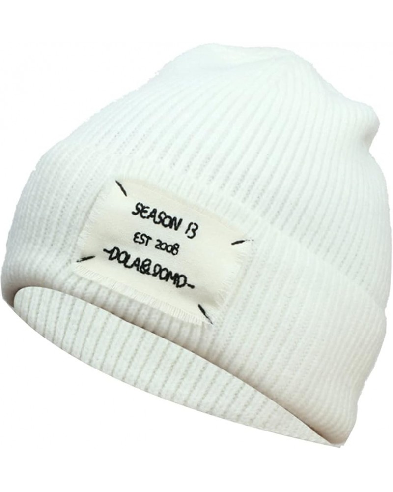 Slouchy Winter Beanie Knit Hat for Men & Women Oversized Long Slouch Beanie Cap Warm & Soft Cold Weather White $8.56 Skullies...