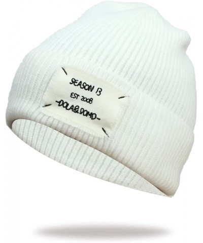 Slouchy Winter Beanie Knit Hat for Men & Women Oversized Long Slouch Beanie Cap Warm & Soft Cold Weather White $8.56 Skullies...