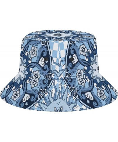 Bucket Hat Sun Hats for Teen Girl Summer Sun Outdoor Travel Hiking UV Protection Pattern (540) $10.06 Bucket Hats