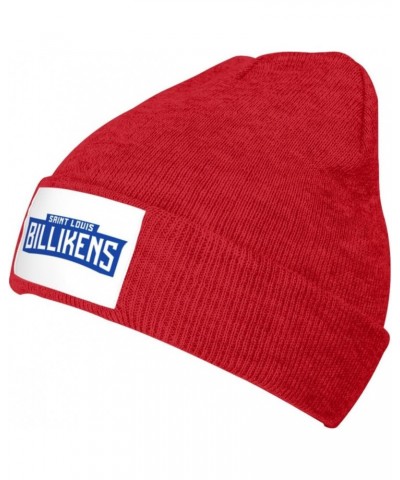 Saint Louis University Beanie Knit Hats for Men&Women-Daily Knit Ribbed Cap - Caps for Cold Weather $21.83 Skullies & Beanies