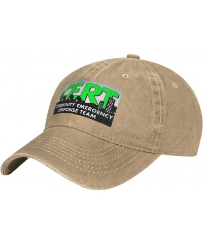 Cert Community Emergency Response Team Hat Adjustable Baseball Cap Dad Cap Unisex Hat Natural $12.57 Baseball Caps