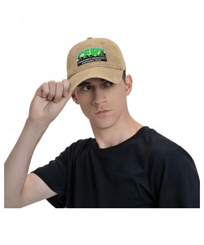 Cert Community Emergency Response Team Hat Adjustable Baseball Cap Dad Cap Unisex Hat Natural $12.57 Baseball Caps