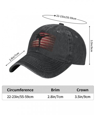 Judo American Flag Adjustable Stylish Unique Unisex Washed Cowboy Baseball Adult Hat Black $13.07 Baseball Caps