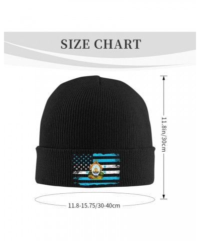 Honduras American Flag Crafted Comfort Premium Yarn Beanies for All Seasons Black $12.84 Skullies & Beanies