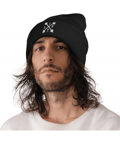 Embroidery Goth Beanie Knit Hats for Men & Women, Embroidery Winter Hats Skull Cap Color37 $11.04 Skullies & Beanies