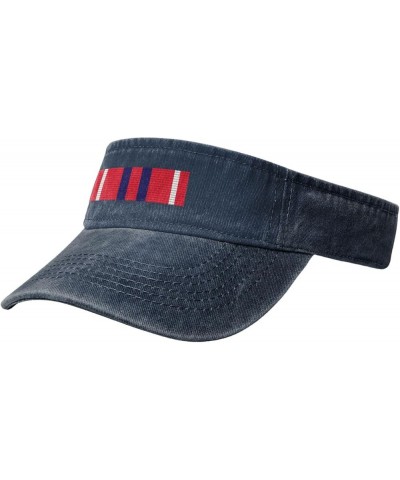 USAF Nco Pme Graduate Ribbon Sun Visor Hats for Women Men Adjustable Sports Sun Hats Cotton Golf Cap Navy Blue $12.32 Sun Hats