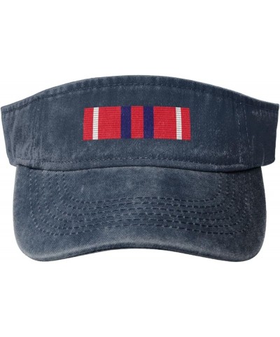 USAF Nco Pme Graduate Ribbon Sun Visor Hats for Women Men Adjustable Sports Sun Hats Cotton Golf Cap Navy Blue $12.32 Sun Hats