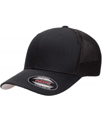 mens unisex-adults Trucker 2pk Black & Black $11.59 Baseball Caps