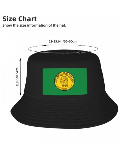 Flag of Seattle, Washington (1943-1963) Bucket Hat for Men Women Boonie Hat Outdoor Summer Vacation Beach Travel Fishing Cap ...