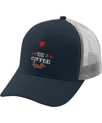 i Love youu More thans Coffee Baseball Cap USA Cowboy hat Apricot Men Hats Gifts for Women Hiking Hat Marine Blue $10.79 Base...