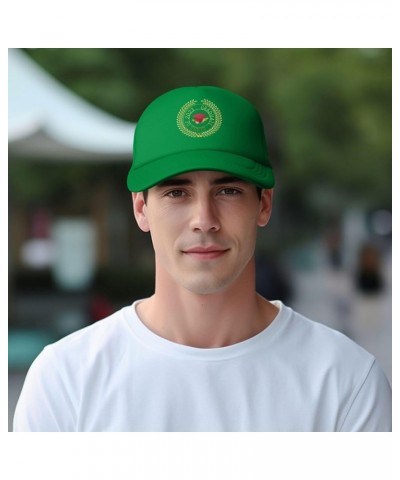 Trucker Hat Mesh Baseball Cap Adjustable Dad Hat Unisex Green $12.10 Baseball Caps