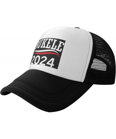 Nayib Bukele 2024 for President Gifts Baseball Cap Men Mesh Trucker Hat Women Dad Hat Adjustable Ponytail Hat Black Black $11...