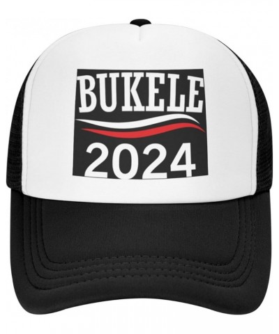 Nayib Bukele 2024 for President Gifts Baseball Cap Men Mesh Trucker Hat Women Dad Hat Adjustable Ponytail Hat Black Black $11...