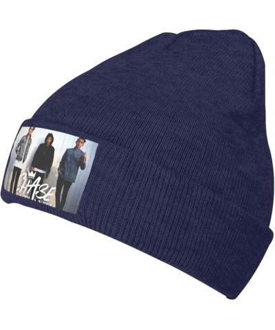 Chase Music Atlantic Warm Knitted Wool Hat Cuffed Thick Warm Fleece Print Stylish Knit Gifts Winter Hats Black Navy Blue $11....