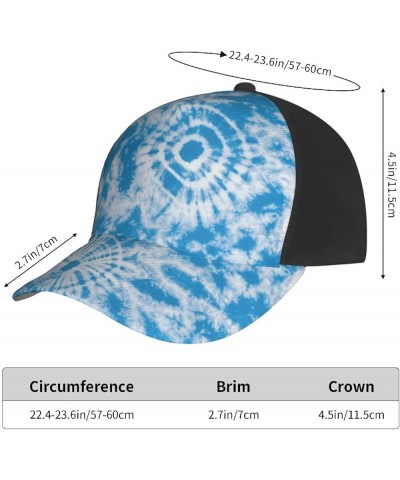 Trucker Hat, Cartoon Tie-Dye Rainbow Print Curved Brim Baseball Cap for Adults and Teenagers Tie Dye Baseball Cap 5 $10.58 Ba...