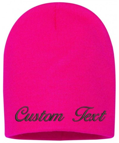 SP08 Custom Text Stitching Design Your Own 2 Tone Jersey Caps - 6 Colors Neon Pink $10.50 Baseball Caps